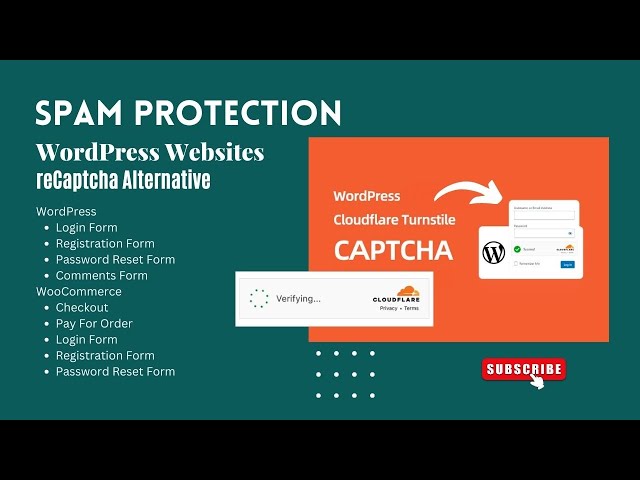 Must Have Security AddOn - WordPress| Spam Protection, reCaptcha Alternative | Cloudflare Turnstile
