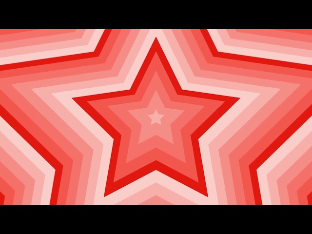 Red Star Tunnel Background Screensaver HD 4K