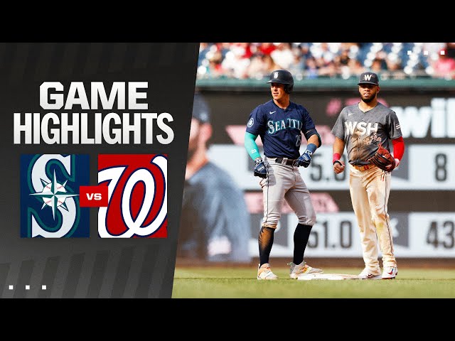 Mariners vs. Nationals Game Highlights (5/25/24) | MLB Highlights