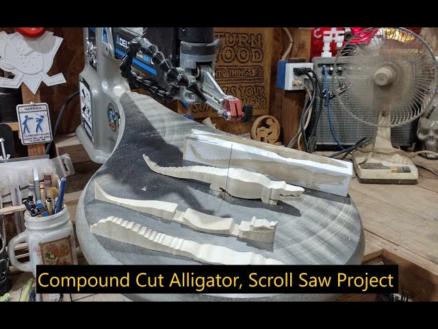 Compound Cut Alligator, Scroll Saw Project