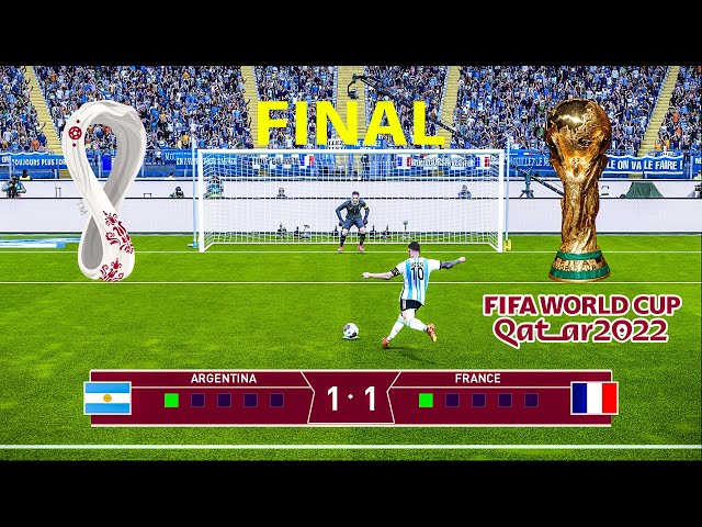 Argentina  V  France  | FIFA World CUP QATAR 2022 | Penalty Shootout Messi Mbappe eFootball pes 21