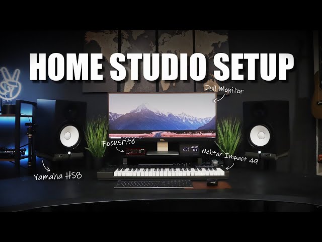 Music Studio Desk Setup For Producers - DIY Home Studio Setup 2020
