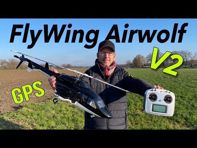 FlyWing Airwolf V2 Helicopter | RTF 450 size with GPS | FW450 L V2.5 | Full Review
