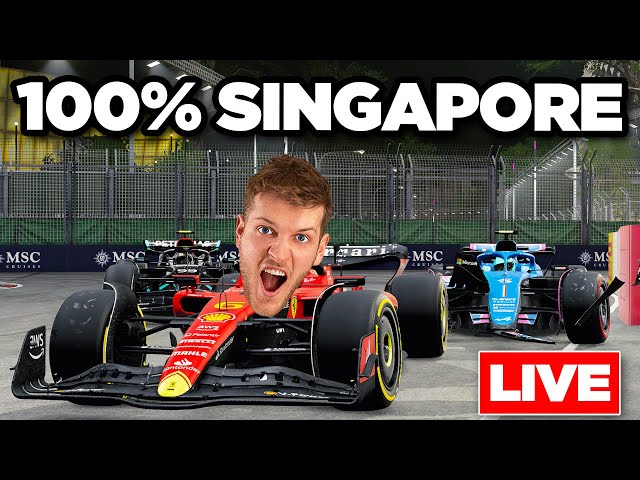 100% Full Singapore GP Vs Viewers! F1 23 Online Races | LIVE 🔴