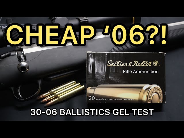 30-06 Sellier and Bellot 150gr SPCE Ballistics Gel Ammo Test