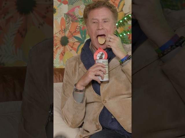 Will Ferrell wants to listen… and eat Pringles.