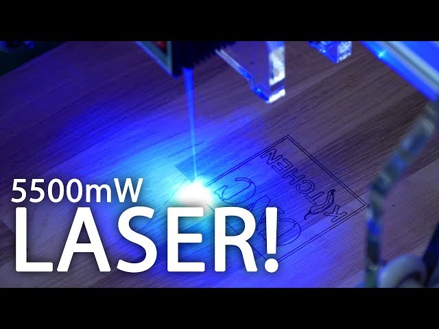 EleksMaker A3 Pro 5500mW Laser - LIVE Unboxing, Assembly & Test