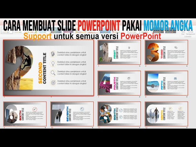 Cara Membuat Slide PowerPoint Pakai Nomor Angka