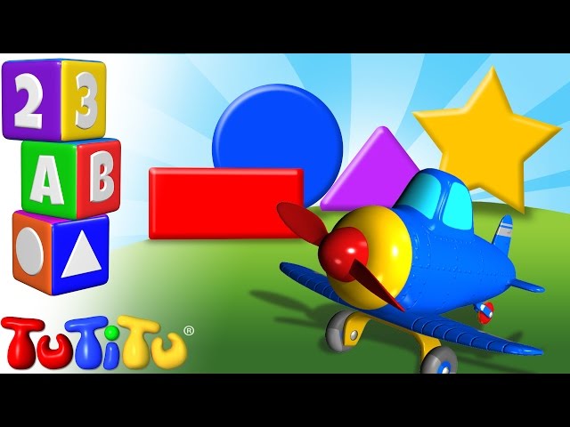 🟢🟦Fun Toddler Shapes Learning with TuTiTu Airplane toy 🔶🟨TuTiTu Preschool and songs🎵