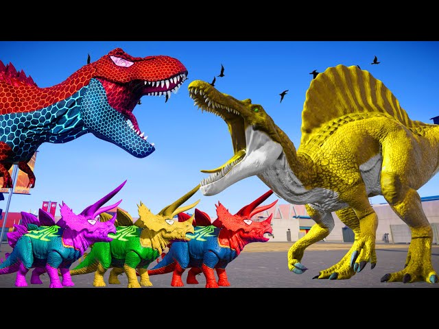🔴All Velociraptor Godzilla Jurassic: Pyroraptor, Dinosaure Raptor Deinosuchus: The King Of The River