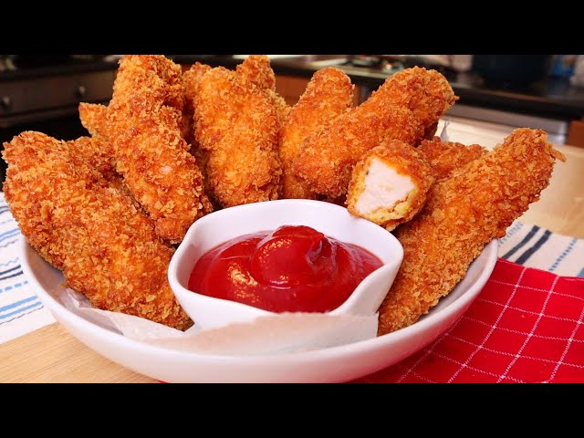 How To Make the New Crispy Fried Breaded Chicken Tenders: So WELL- Cooked | Easy Chicken Breast