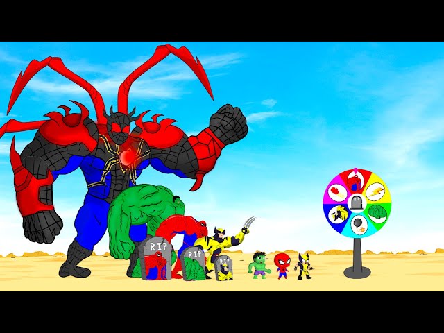 Rescue All HULK Family & SPIDERMAN, WOLVERINE vs SPIDERMAN DEVIL : Who Is The King Of Super Heroes?