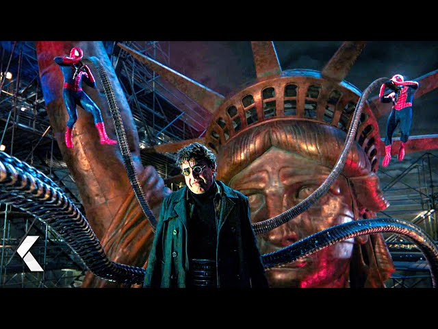 Spider-Man and Doctor Octopus Cure The Villains Scene - Spider-Man: No Way Home (2021)