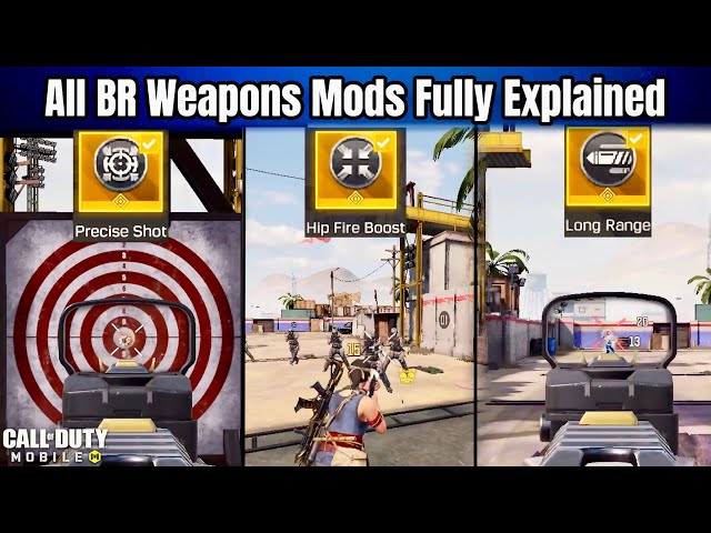 All BR Weapons Mods Fully Explained In Call Of Duty Mobile | Top 5 Best BR Mods In COD Mobile