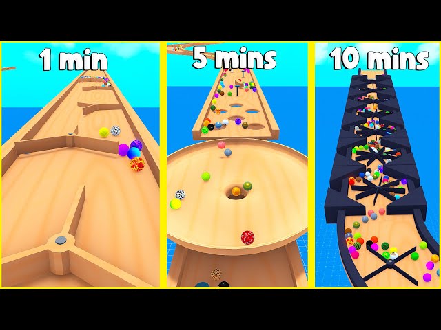 MARBLE Races On Timed Track Builds! - Marble World