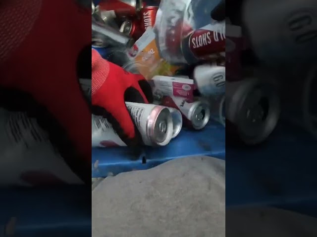 Friday Morning Collecting cans  ￼￼