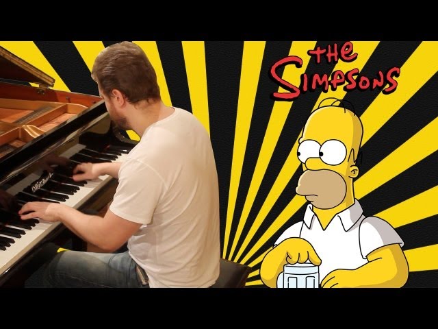 Simpsons Theme on piano - The Simpsons Opening Song
