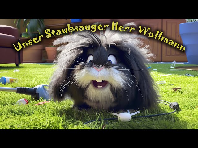 Unser Staubsauger Herr Wollmann #kinderlieder #kaninchen