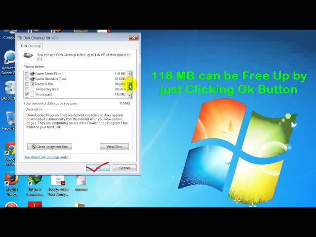 Speed Up your Computer (Microsoft Windows 7) -Four Simple steps-Free and easy