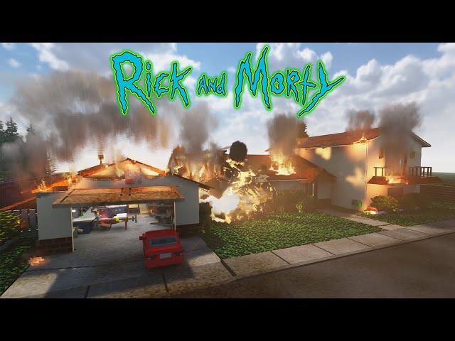 Rick and Morty's House VS BOMBS and FIRE | Teardown