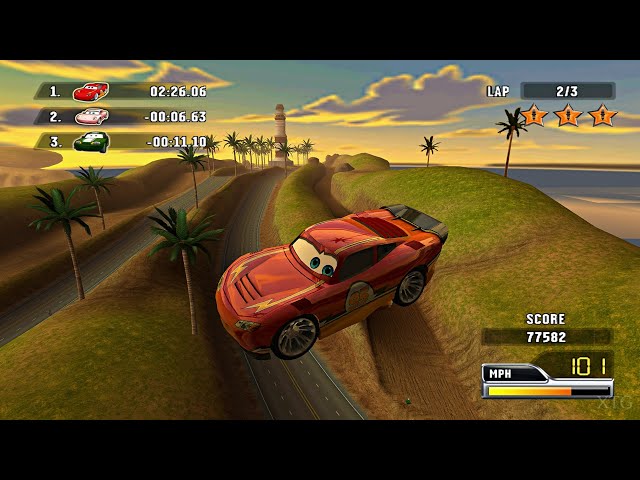 Cars: Race-O-Rama - Candice's Glam Tour PS2 Gameplay HD (PCSX2)