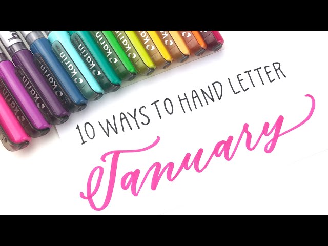 Hand Lettering January in 10 Lettering Styles | for your Bullet Journal or Planner