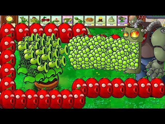 99 Threepeater vs O-nut vs Dr.Zomboss | Plants vs Zombies