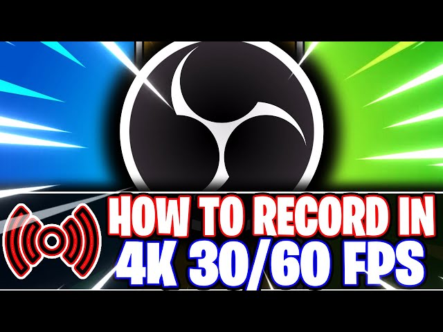 OBS Studio: How to Record in 4K UHD 2160p in 30fps & 60fps -- Best Settings (OBS Studio Tutorial)