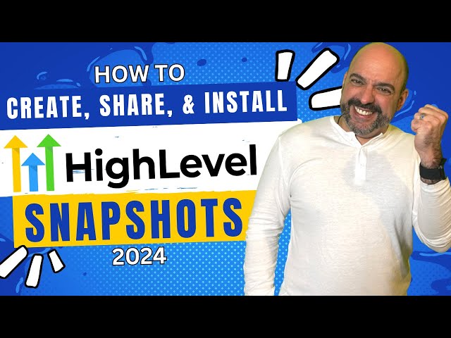 How to Create, Share and Install Highlevel Snapshots 2024 | Automated Marketer