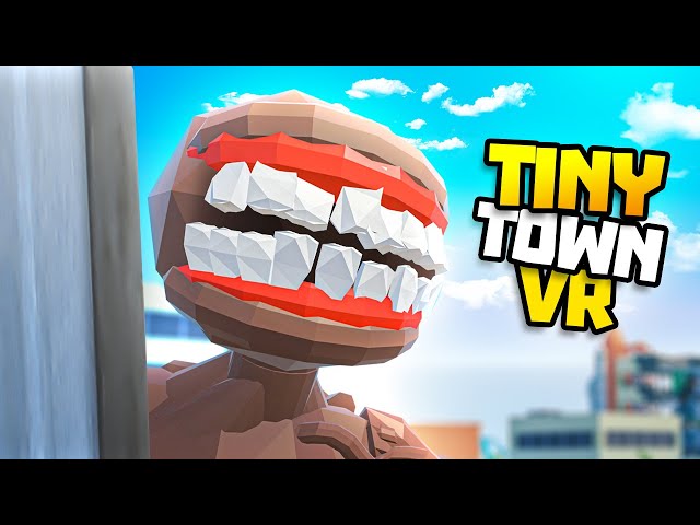 The DOORMAN Monster Guards the SECRET DOOR! - Tiny Town VR