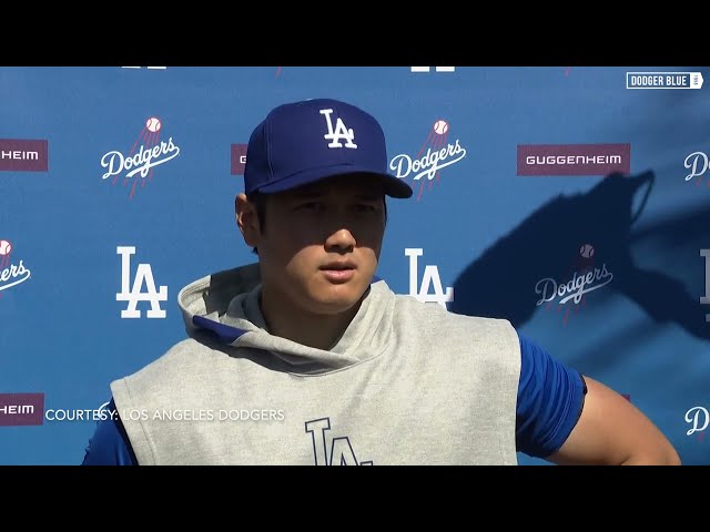 2024 Dodgers Spring Training: Shohei Ohtani talks Opening Day lineup, recovery from oblique strain