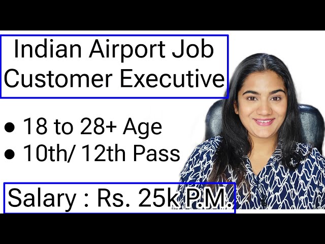 Indian Airport Job for 10th Pass/ 12th Pass & Graduates | Jobs for Freshers at Indian Airporta
