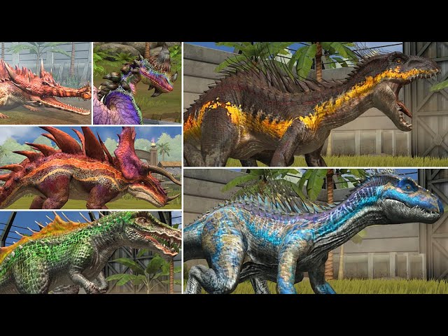 ALL SUPER HYBRID DINOSAURS. All Max Level | Jurassic World The Game - Indoraptor Gen 2