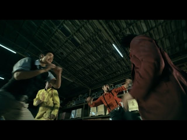 Fighting scene, Kazu Patrick Tang vs thugs/Mozart vs thugs