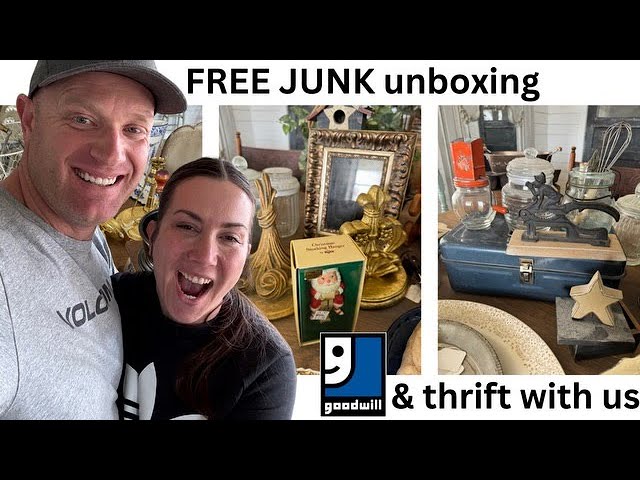 Goodwill Thrift Cottage Decor With Me & Free Junk Unboxing - Resale for Profit - Reselling