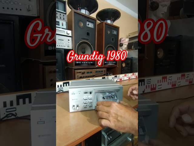 1980 Germany - GRUNDIG MCF 100 cassette deck sound test - first try @Angelicaaudio