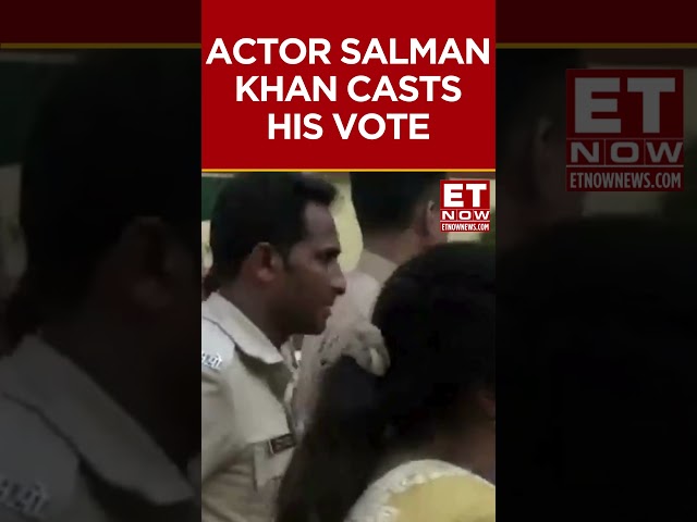 Actor Salman Khan Cast His Vote, Shows Inked Finger After Voting | Lok Sabha Poll Phase 5 #shorts