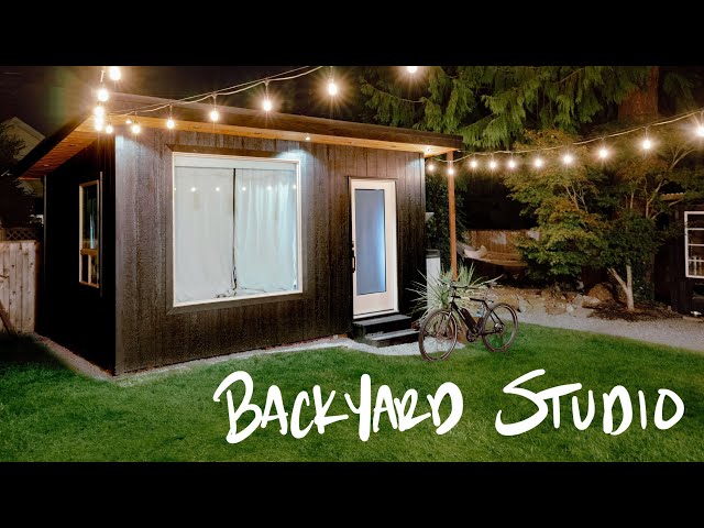 200sqft Creative Backyard Office & Youtube Photography Studio Tour