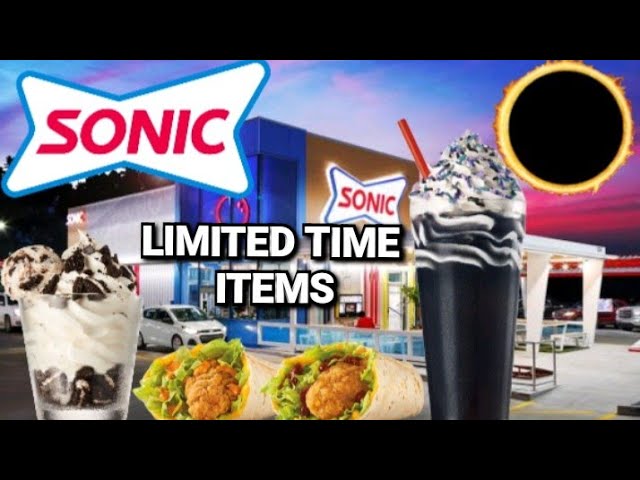 Sonic's NEW Blackout Slush Float And Oreo Cheesecake Sundae & $1.99 Wraps Review