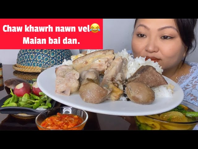 Vawksa a kawchhung nena chhum, Maian Bai dan, zawngṭah mu, thlai rah. Mizo Mukbang #mukbang #eating