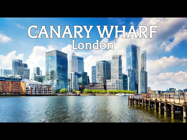 🇬🇧 Walking in LONDON - Canary Wharf tour 4K, England