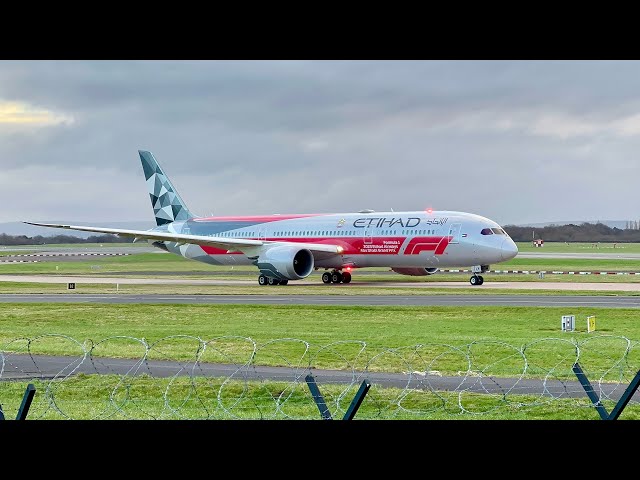 Etihad Airways F1 Livery Departing Manchester Airport for Abu Dhabi