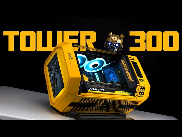Thermaltake Tower 300: Bumblebee Edition. Build and case overview. Ready for Computex 2024!