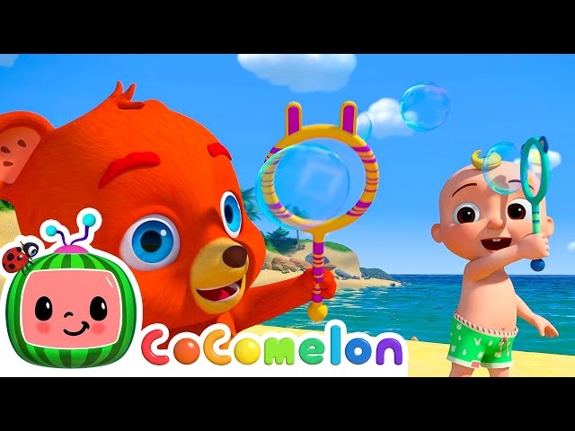 Bubbles on the Beach | CoComelon Animal Time - Learning with Animals | Nursery Rhymes for Kids