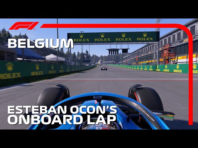 2022 Belgian Grand Prix | Esteban Ocon's Onboard Lap - Alpine F1 22 Belgium