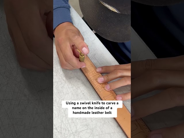 Swivel Knife Carving - Customizing a Handmade Belt