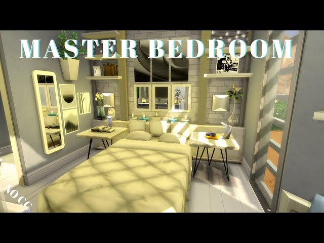 💕 MASTER BEDROOM 😴 SIMS 4 SPEED BUILD STOP MOTION (NO CC)