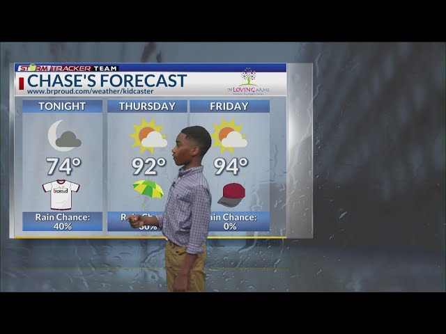Kidcaster (June 5, 2024): Chase gives the weather forecast for the Baton Rouge area
