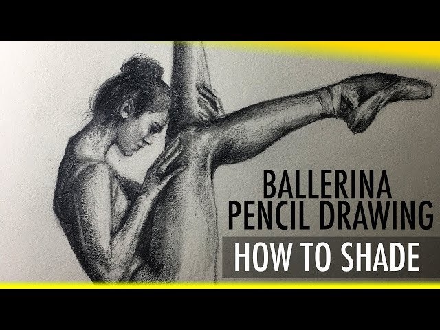 Ballerina Pencil Speed Drawing || How to shade!
