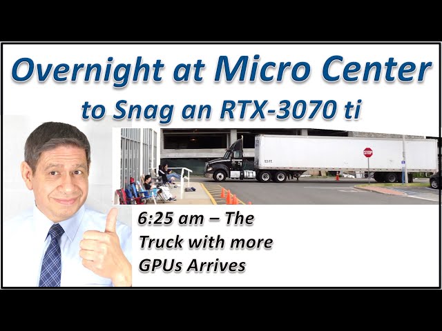 Camping Out Overnight for Micro Center 3070 ti Launch, plus Several Interviews  of new GPU seekers